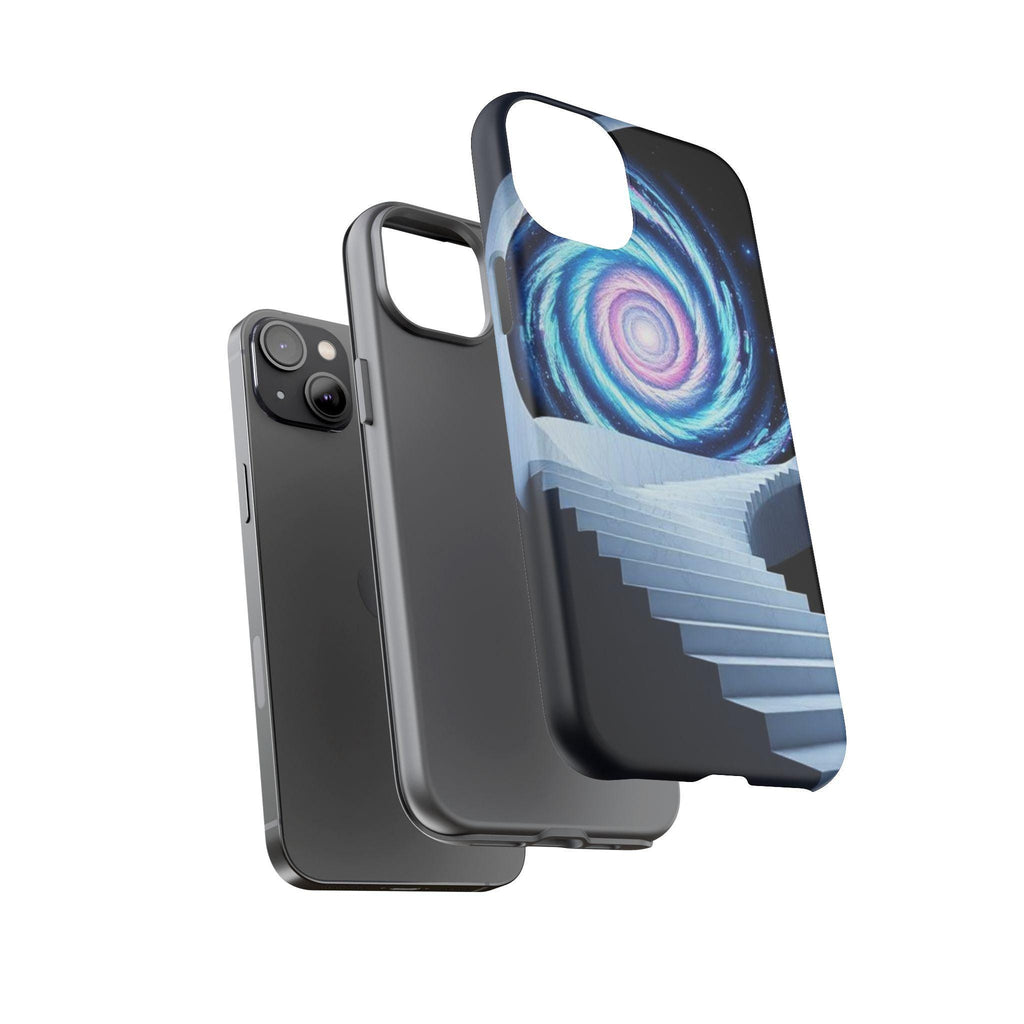 Galaxy Spiral Staircase phone case | cosmic vortex iPhone case