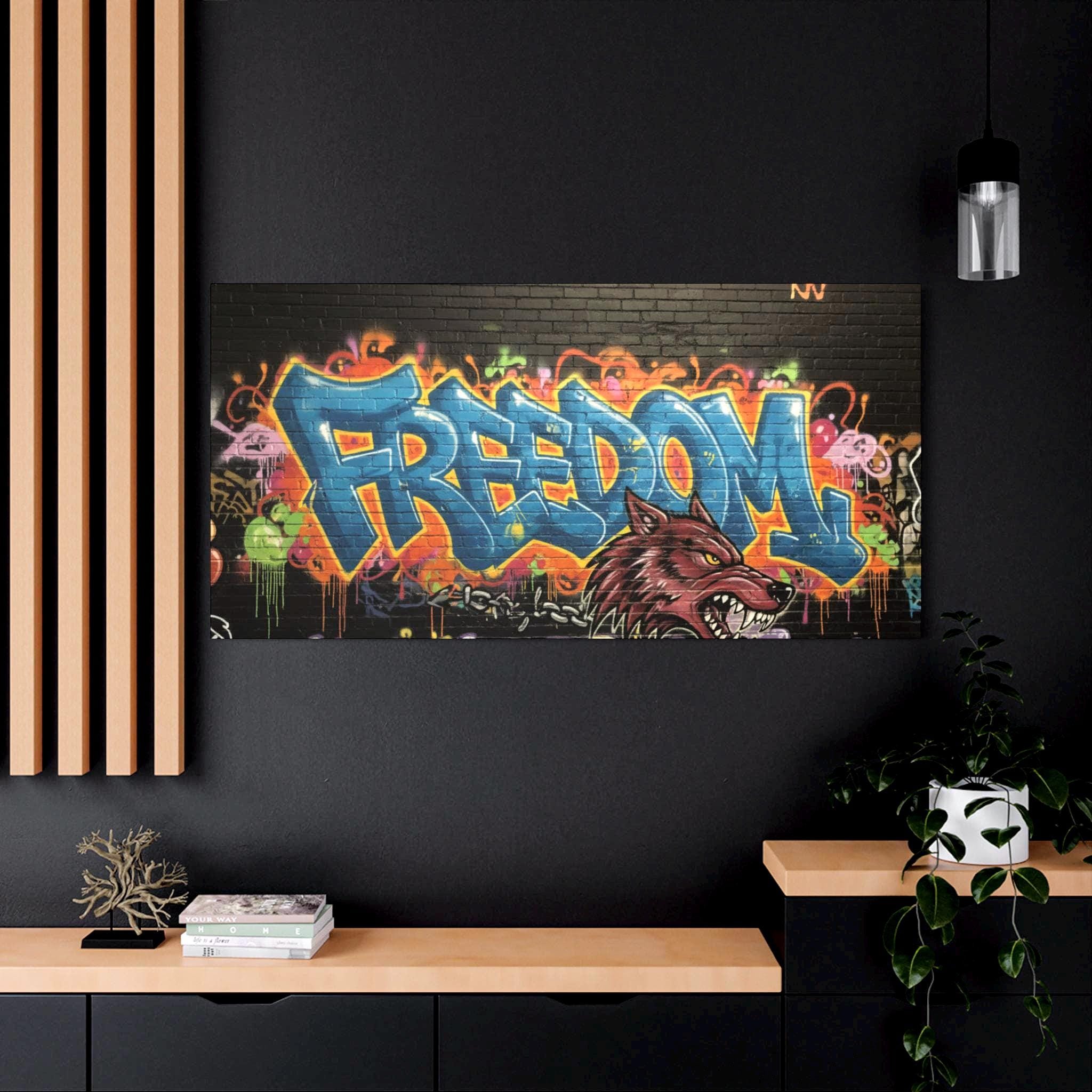 Freedom Graffiti Canvas