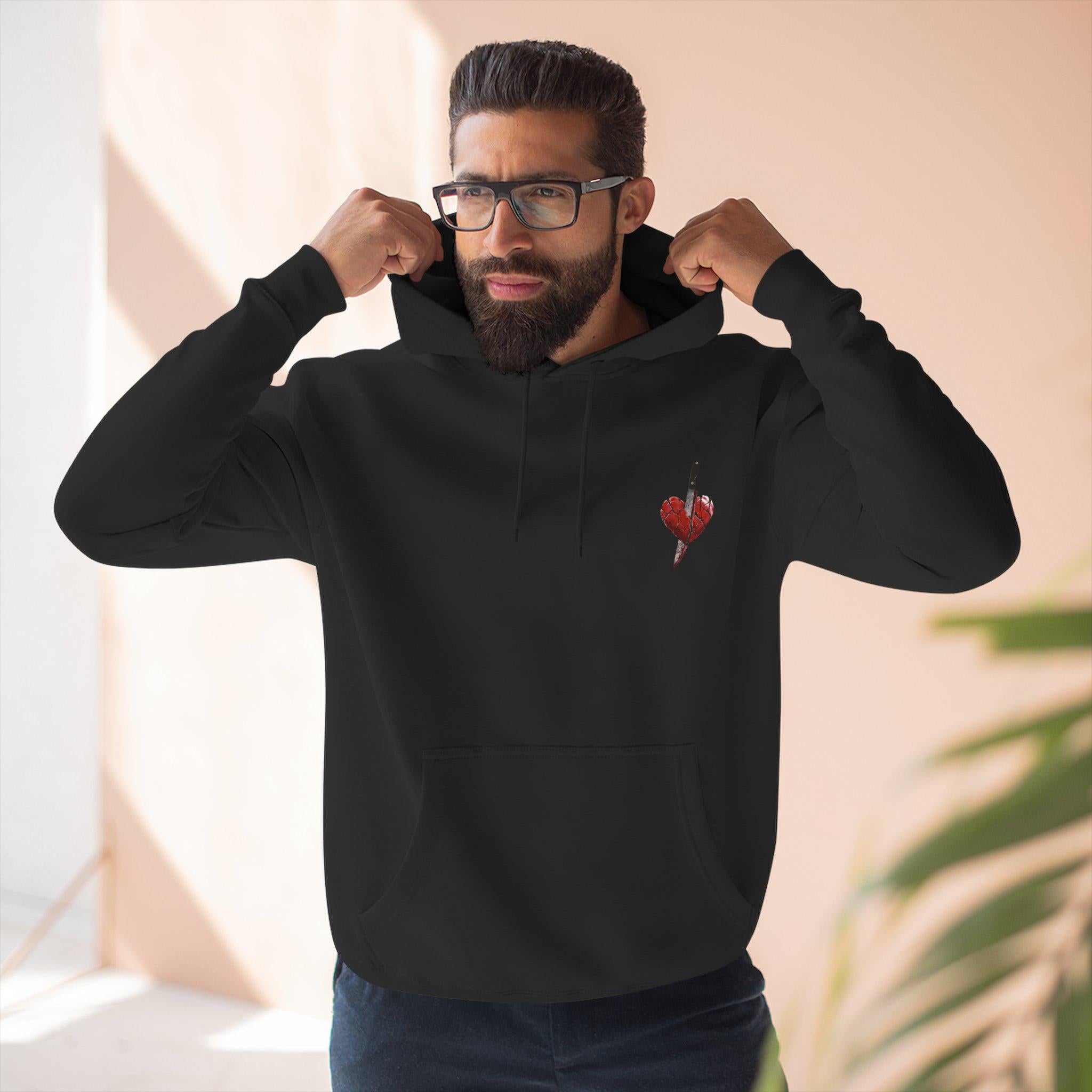 If You Love Her Chase Her Hoodie | Heart Portrait Back Print