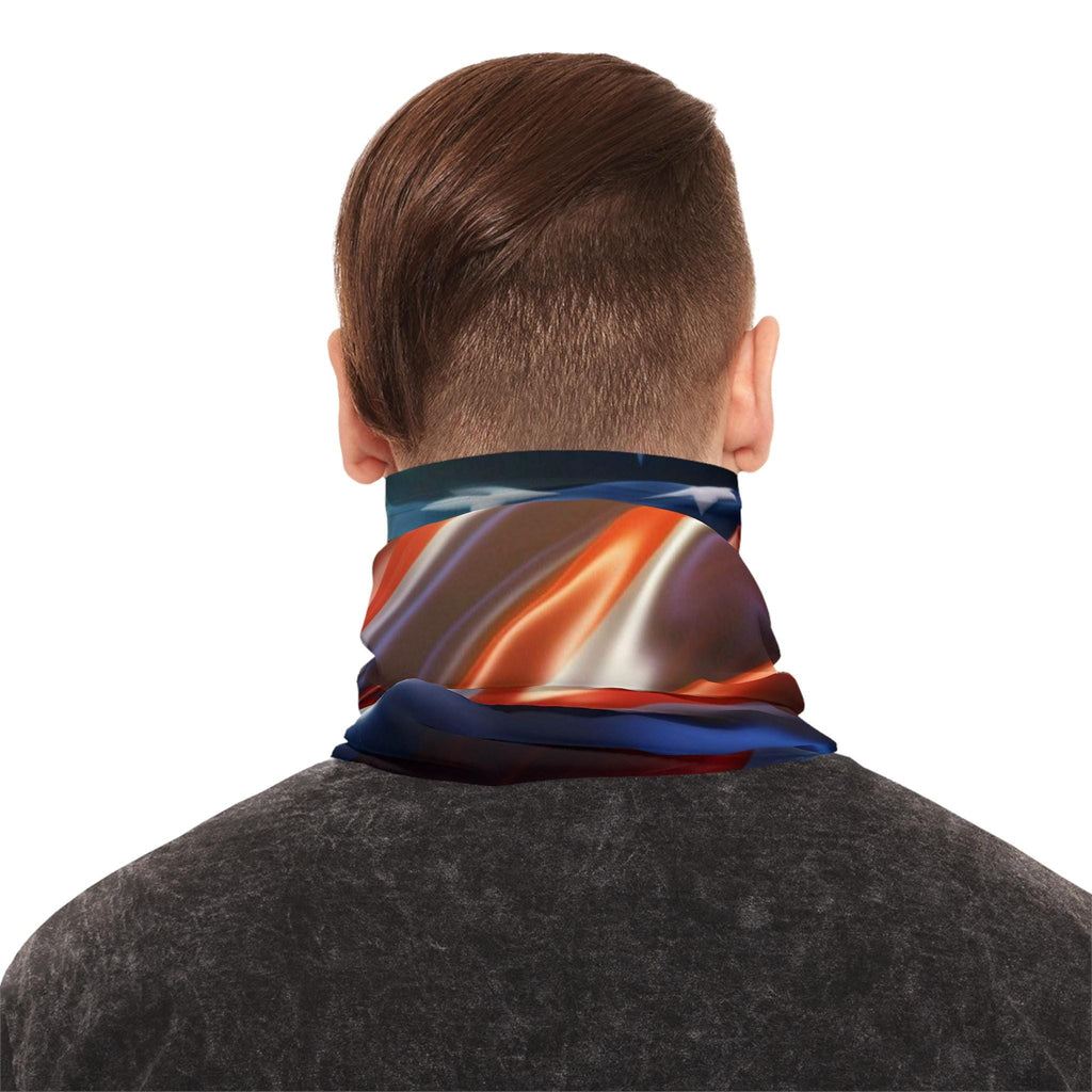 American Flag Waves Neck Gaiter | Patriotic Stars Stripes Face Covering