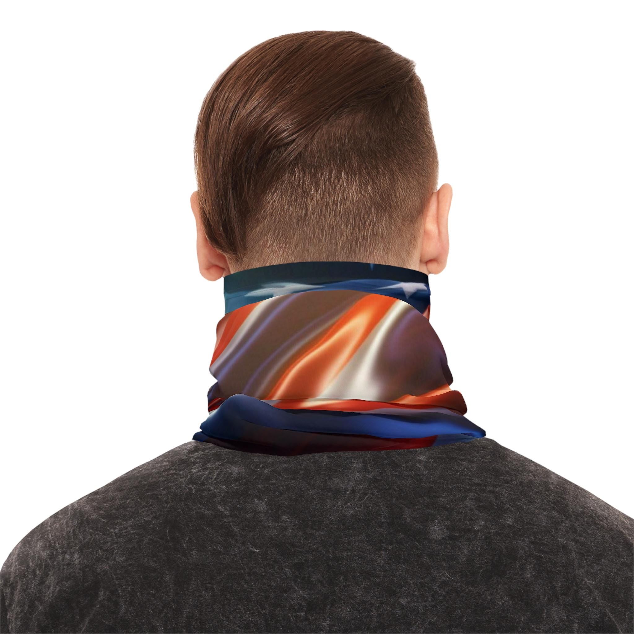 American Flag Waves Neck Gaiter | Patriotic Stars Stripes Face Covering
