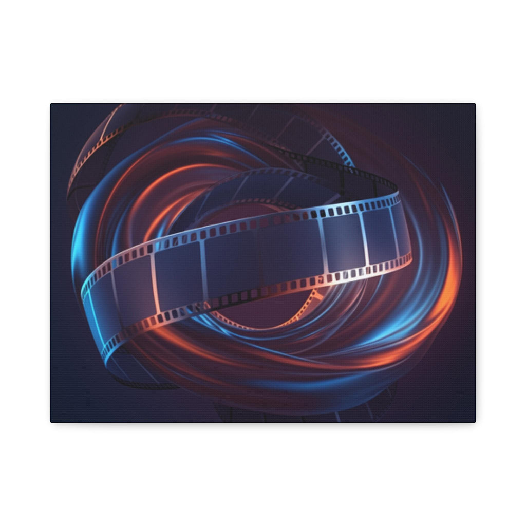 Film Reel Abstract Matte Canvas