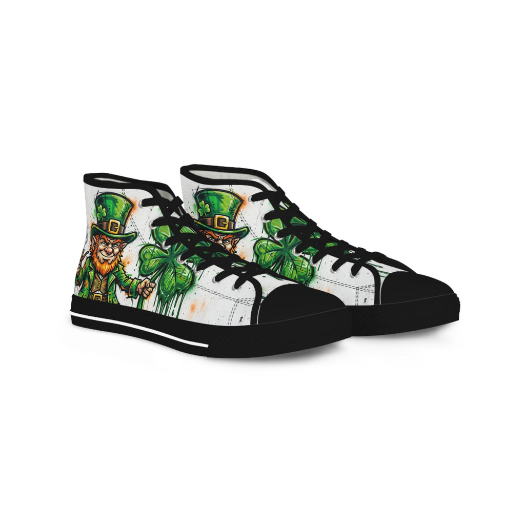 Leprechaun and Shamrock High Top Sneakers