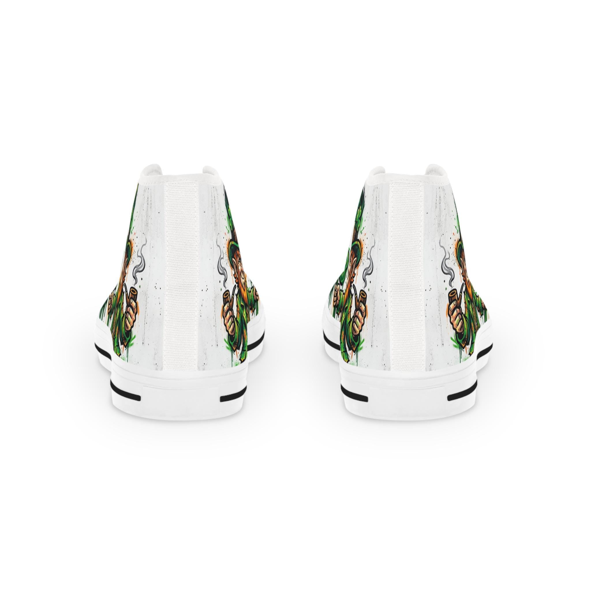 Leprechaun and Shamrock High Top Sneakers