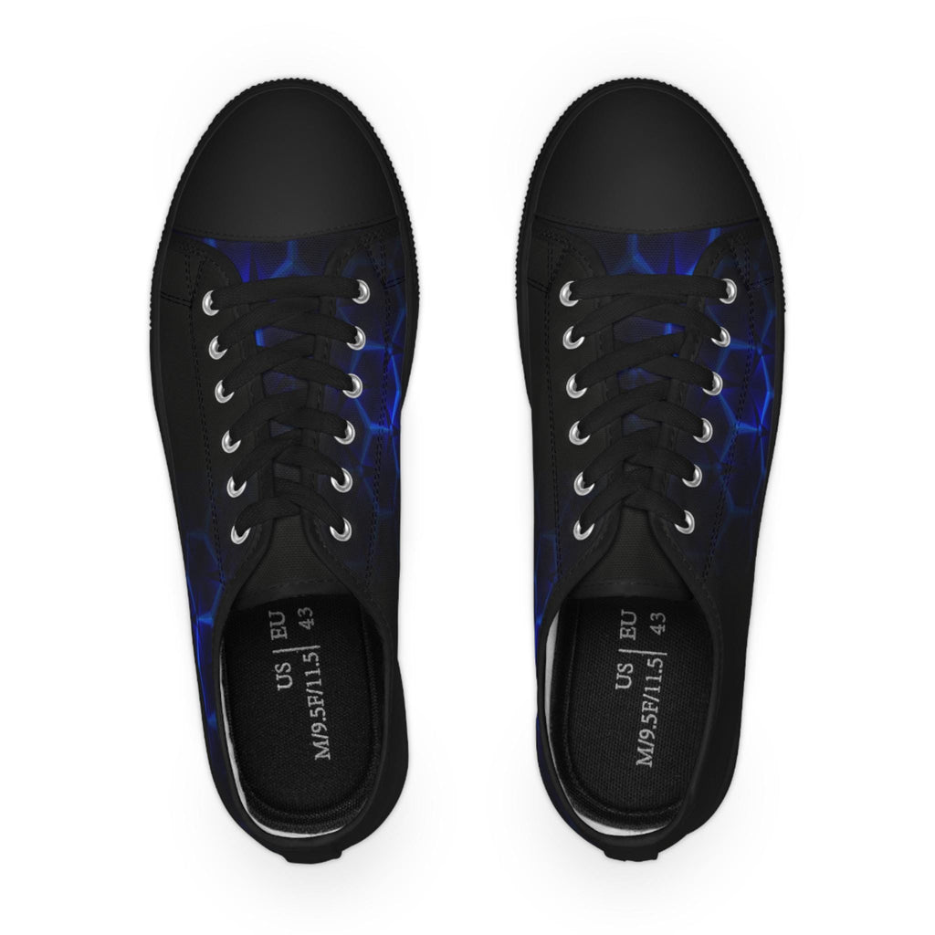 Blue Hexagon Circuit Sneakers | Low Top Sneakers