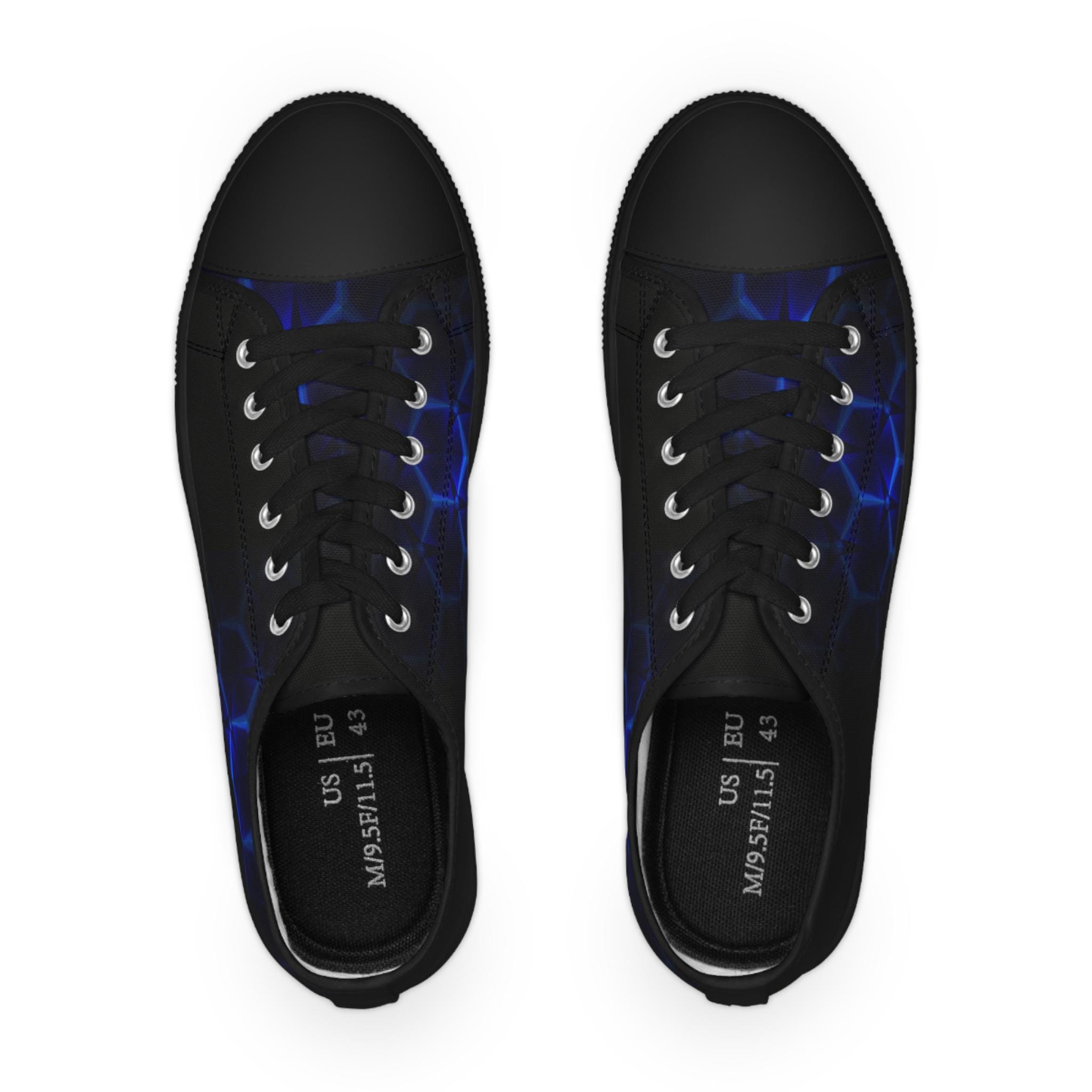 Blue Hexagon Circuit Sneakers | Low Top Sneakers