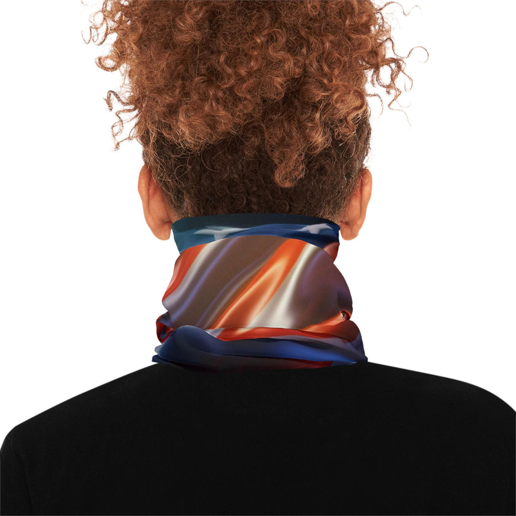 American Flag Waves Neck Gaiter | Patriotic Stars Stripes Face Covering