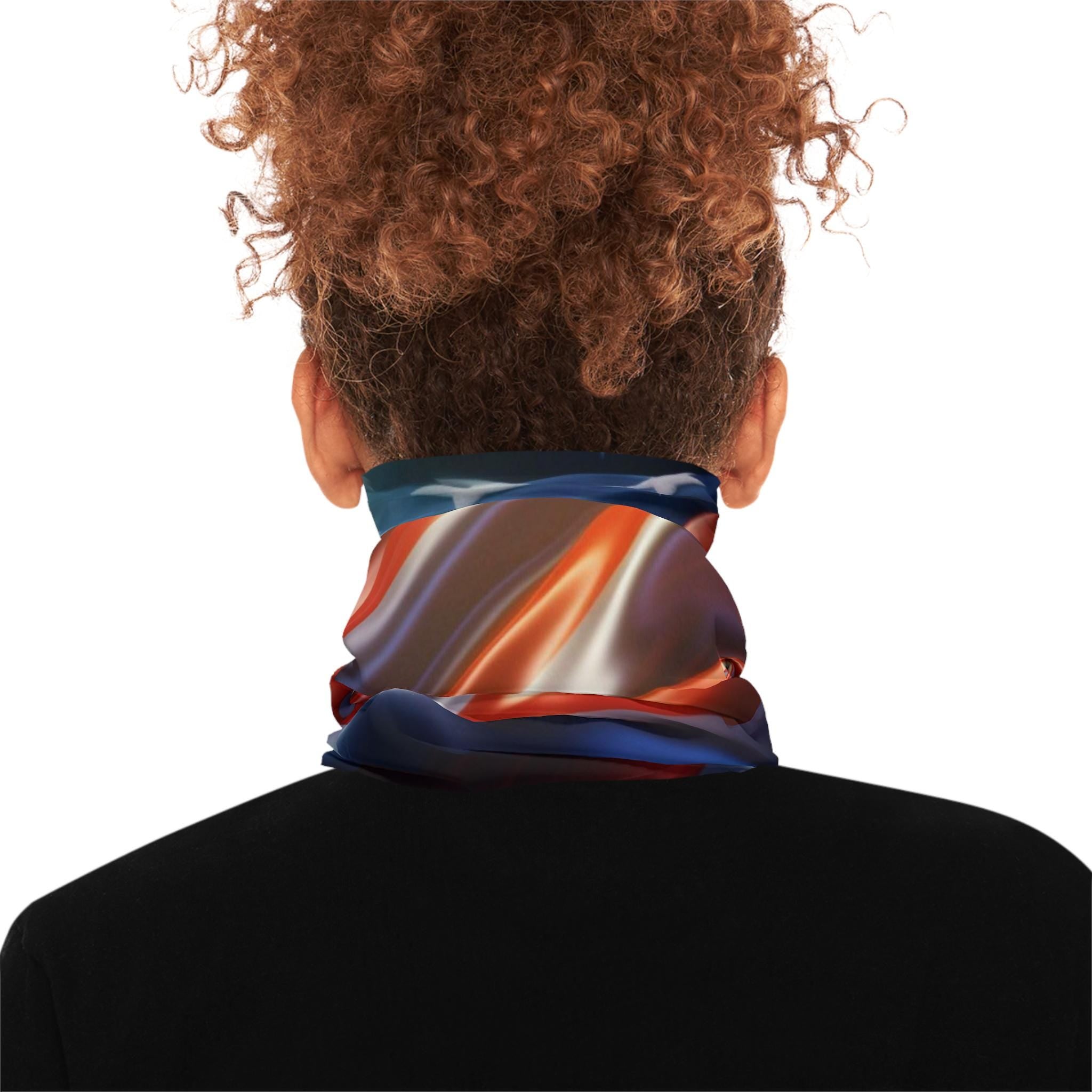 American Flag Waves Neck Gaiter | Patriotic Stars Stripes Face Covering