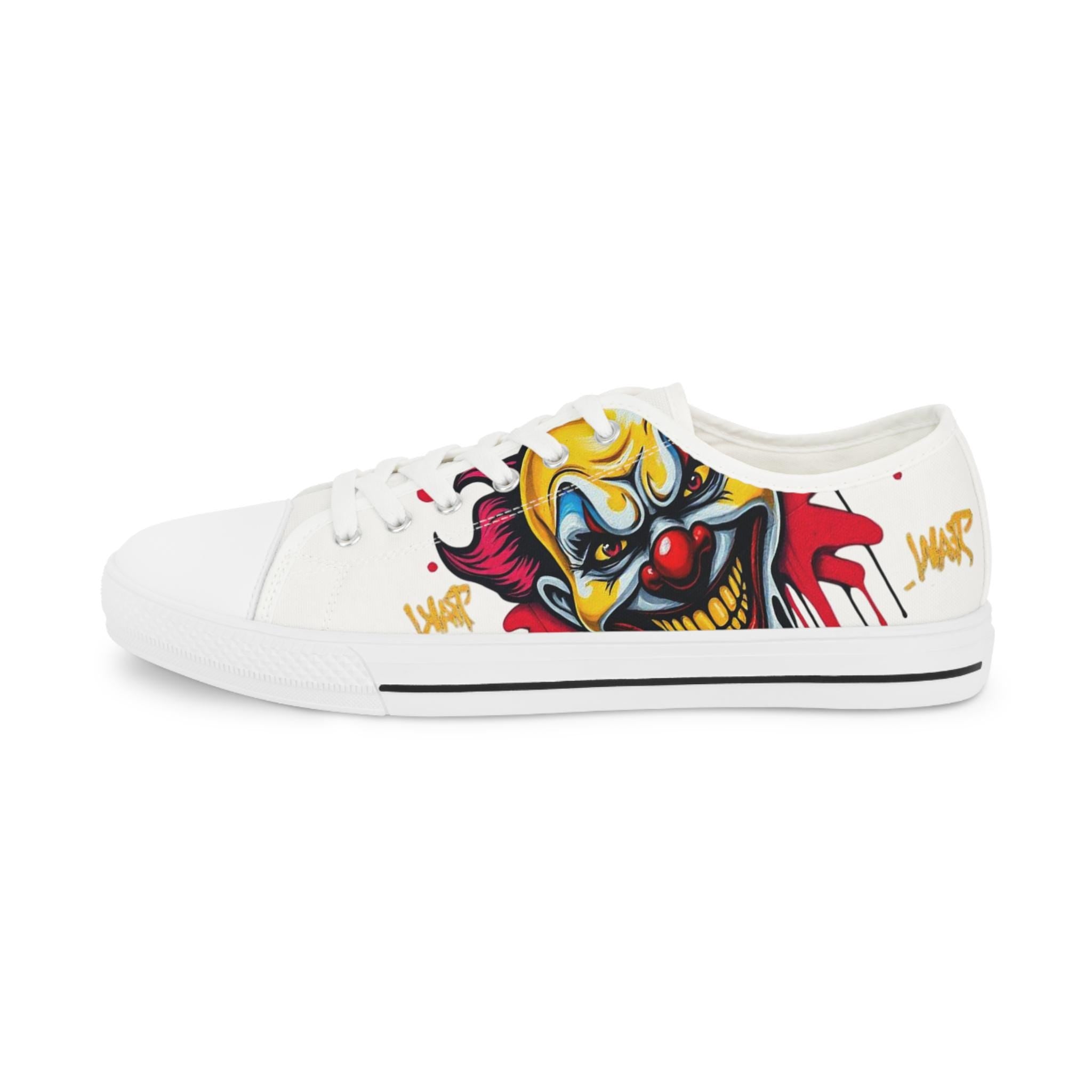 Evil Circus Clown Sneakers | Low Top Sneakers