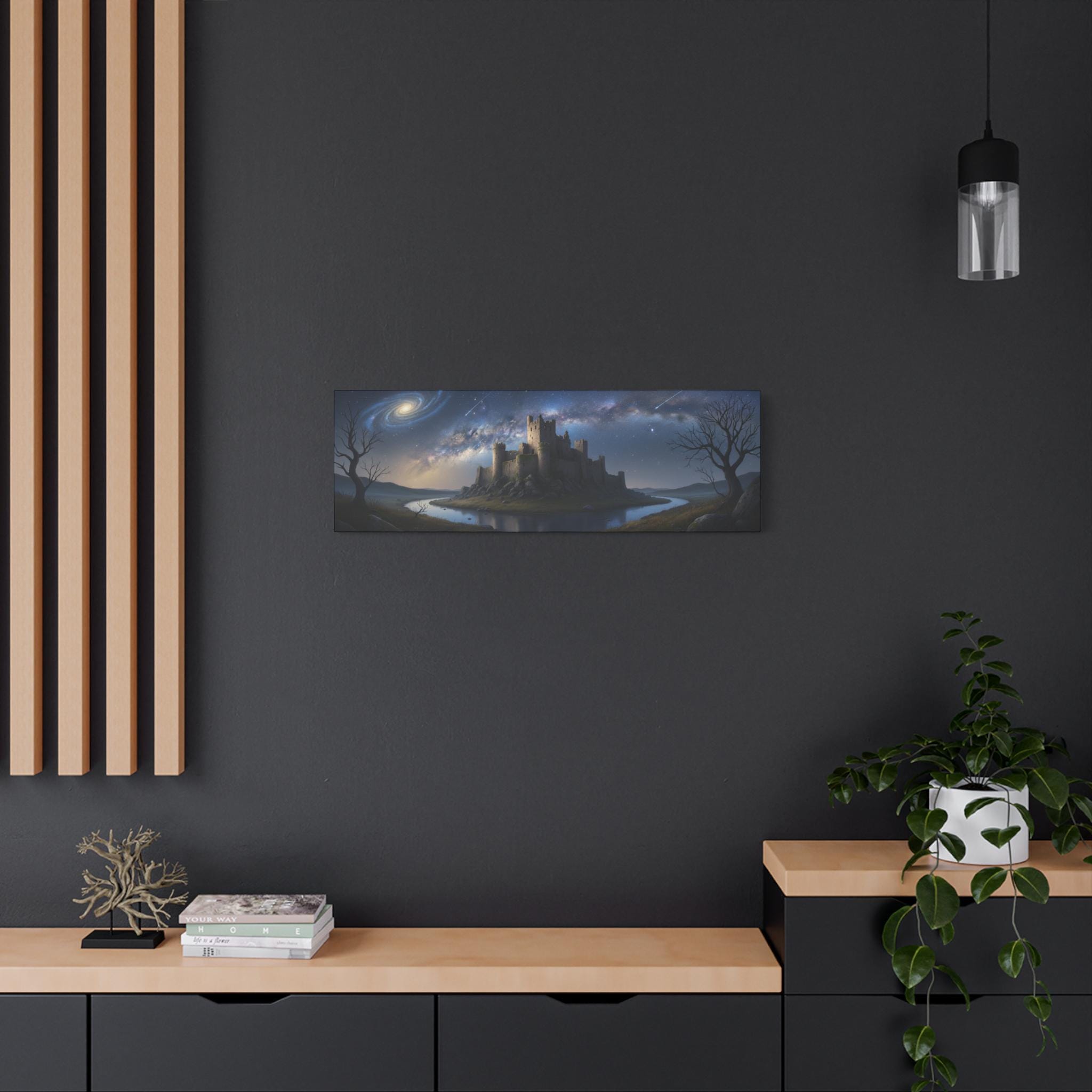Moonlit Castle Matte Canvas | Stretched Wall Art