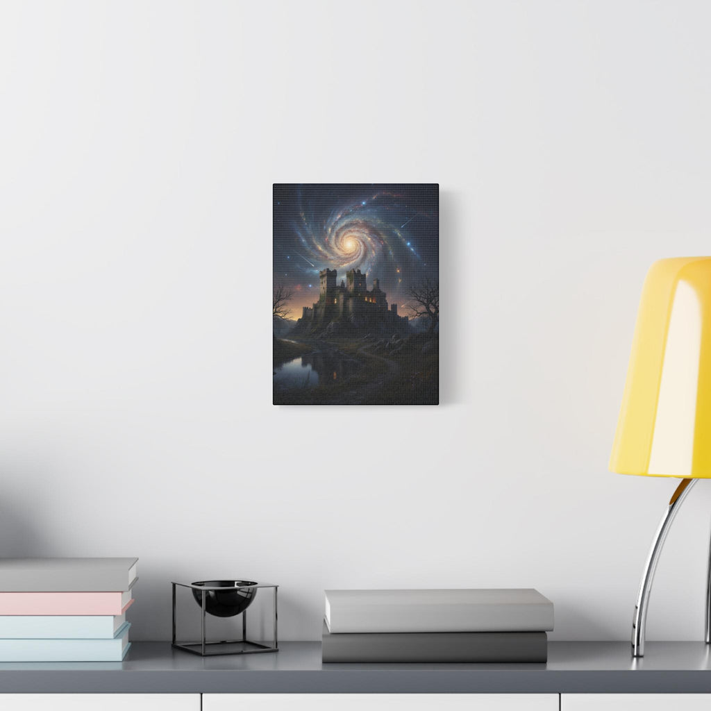 Swirling Galaxy Castle Canvas