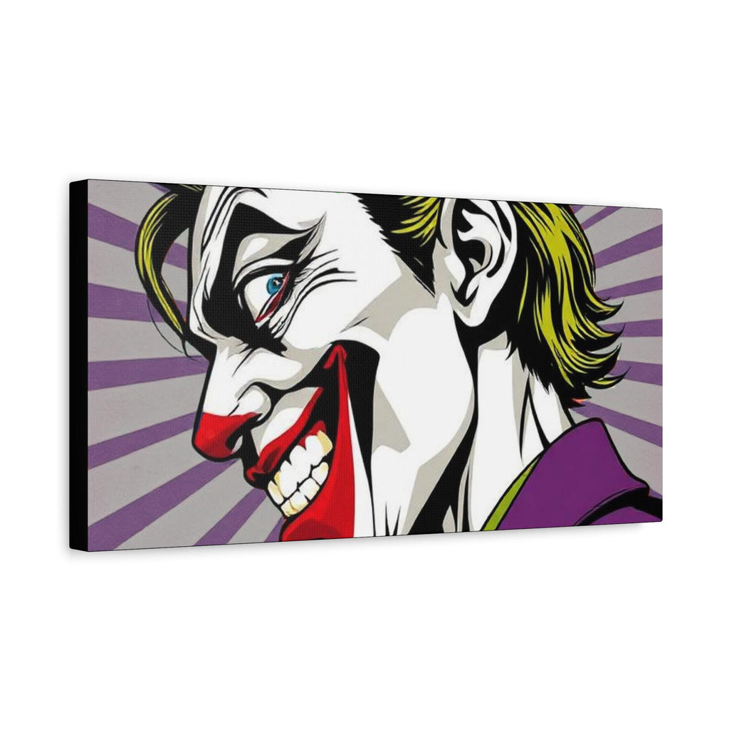 Smiling Joker Portrait Matte Canvas