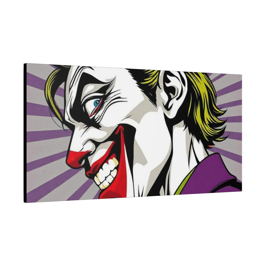Smiling Joker Portrait Matte Canvas