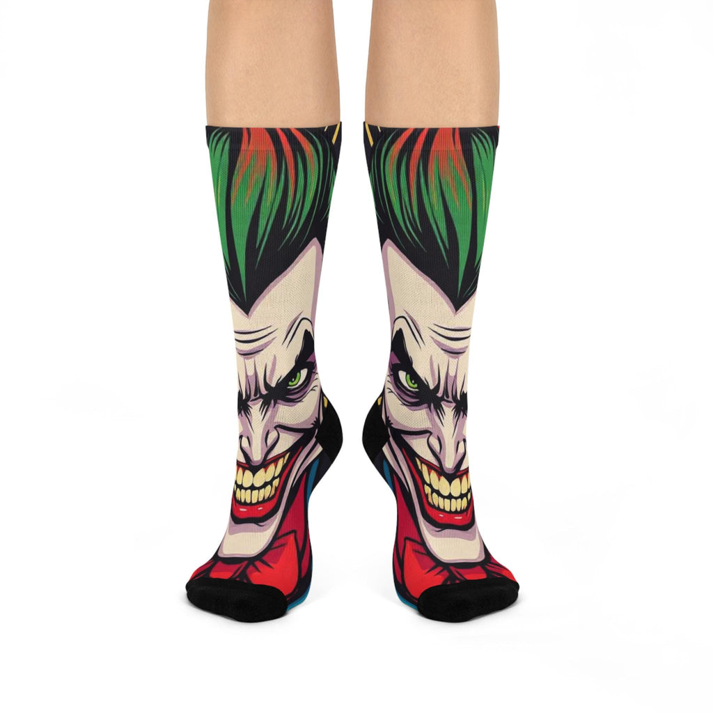 Smiling Joker Face socks | Crew Socks