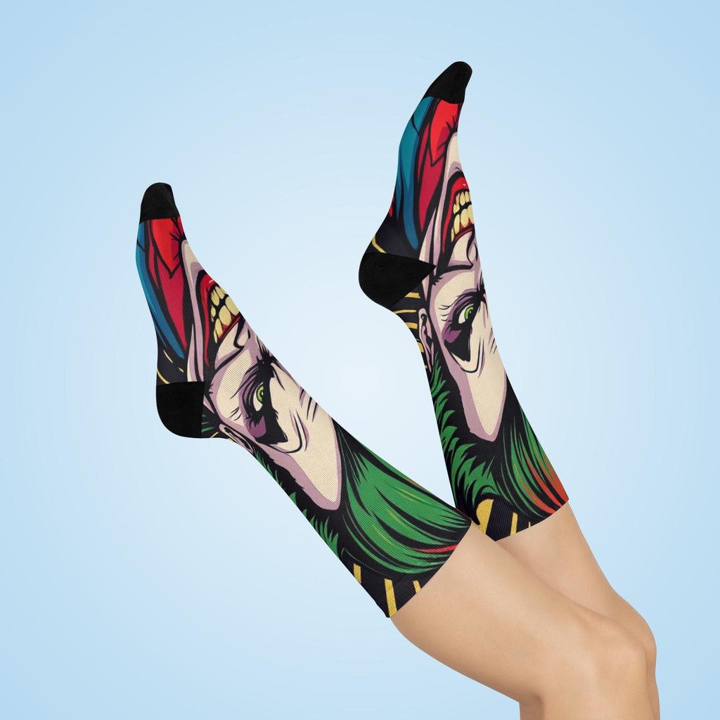 Smiling Joker Face socks | Crew Socks