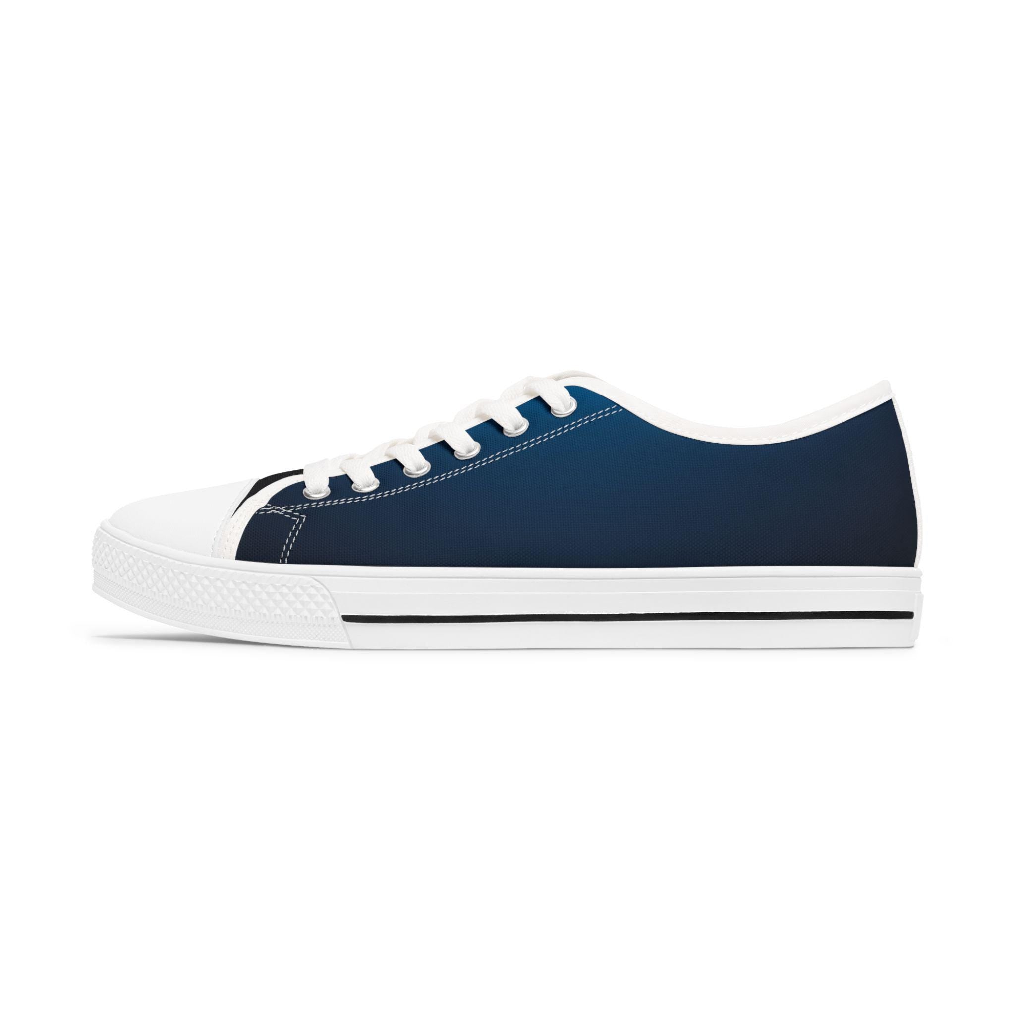 Blue Fade Low Top Sneakers | Canvas Casual Shoes