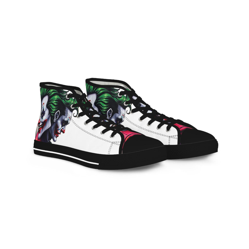 Joker Clown Face High Top Sneakers | Comic Clown Artwork, Streetwear