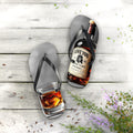 Whiskey Bottle and Heart Ice Flip Flops | Novelty Beach Sandals