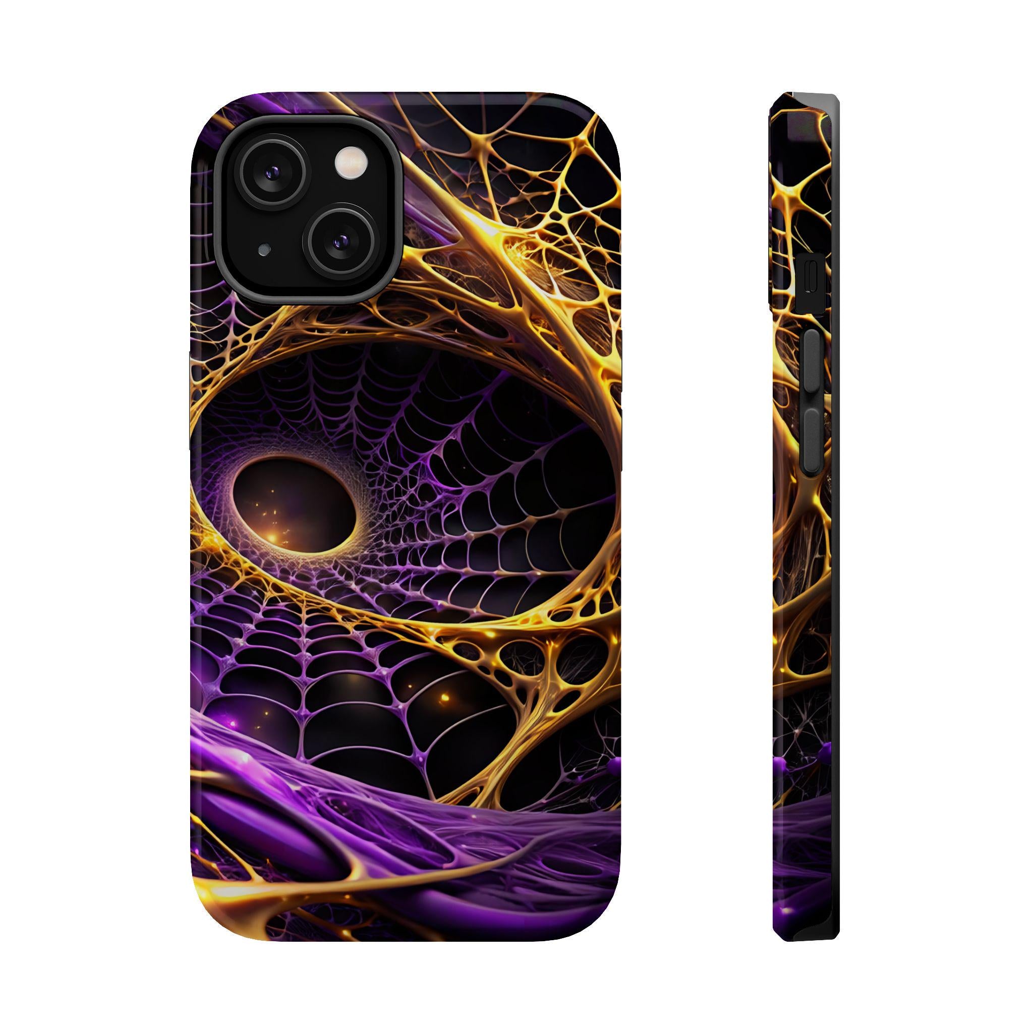 Abstract Fractal Web Phone Case | Magnetic Impact-Resistant Case