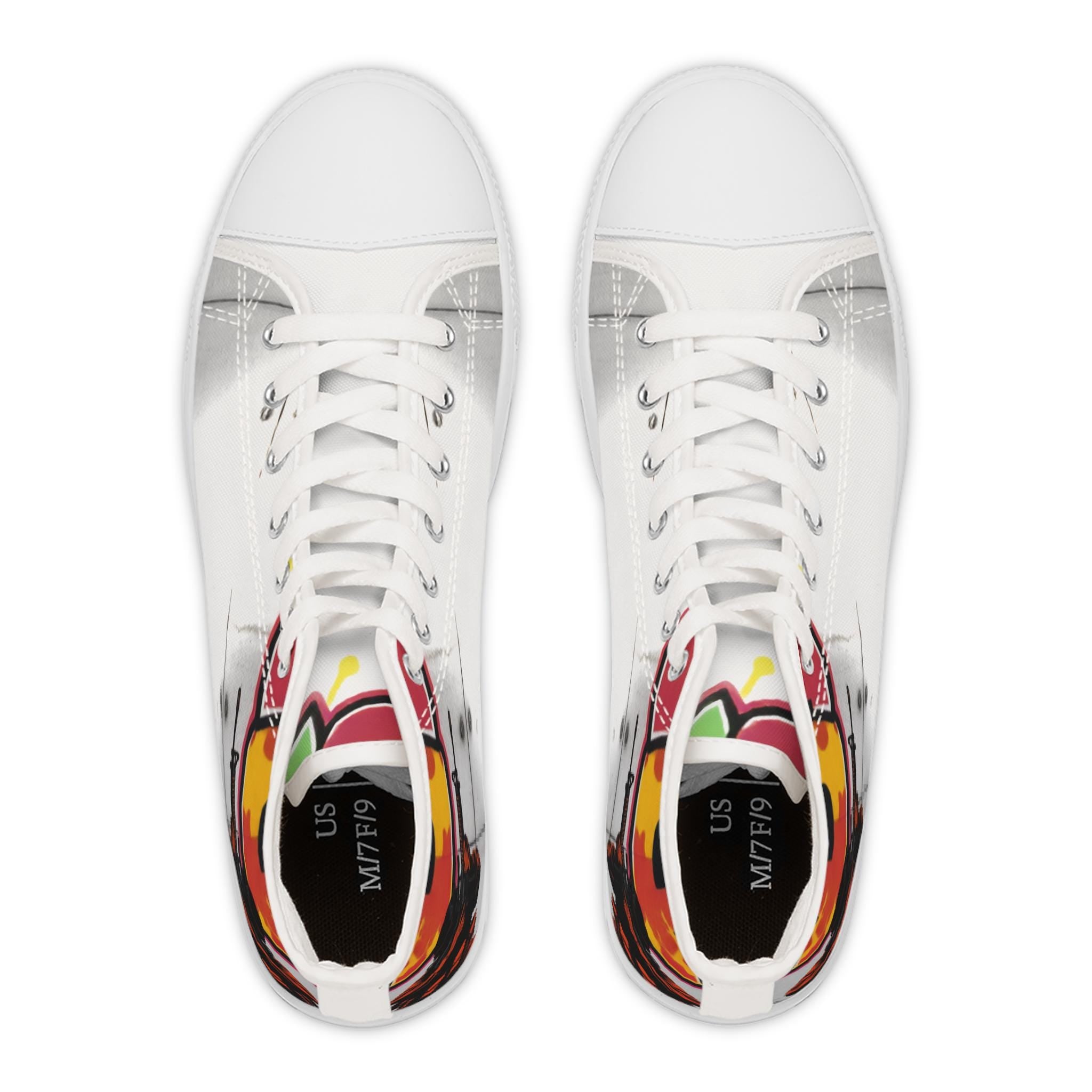 Graffiti Soldier High Top Sneakers | Women's Canvas Streetwear Shoes