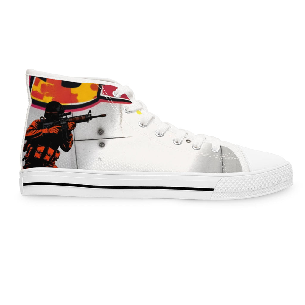 Graffiti Soldier High Top Sneakers | Women's Canvas Streetwear Shoes