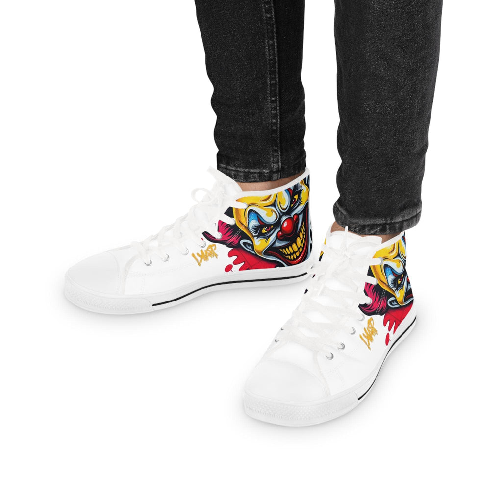 Evil Circus Clown Men's High Top Sneakers