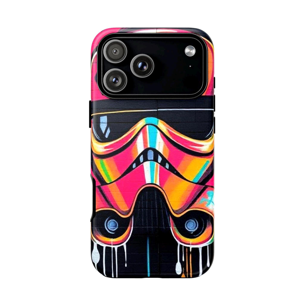 Graffiti Stormtrooper Phone Case | Dual-Layer Protective Cover (Glossy/Matte)