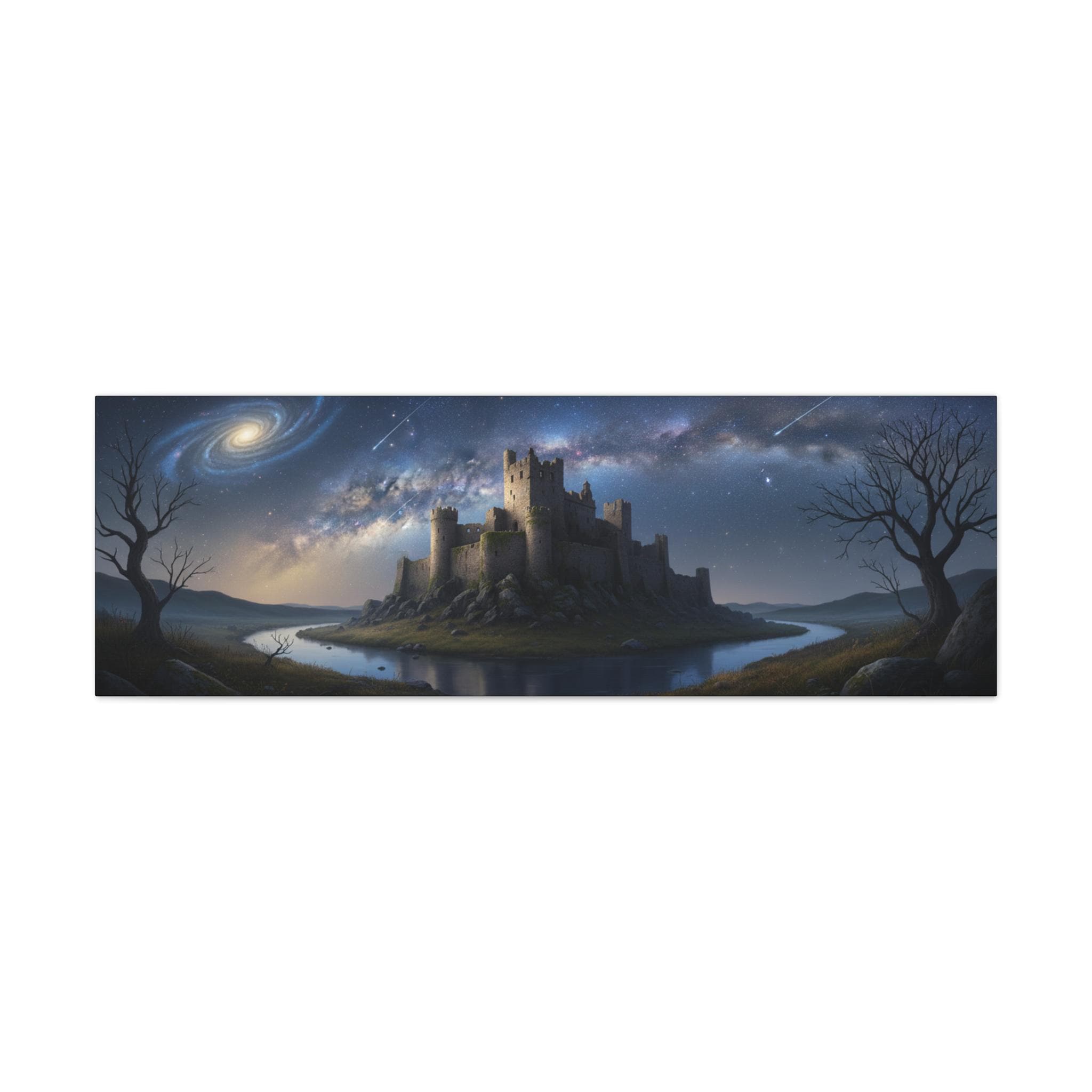 Moonlit Castle Matte Canvas | Stretched Wall Art