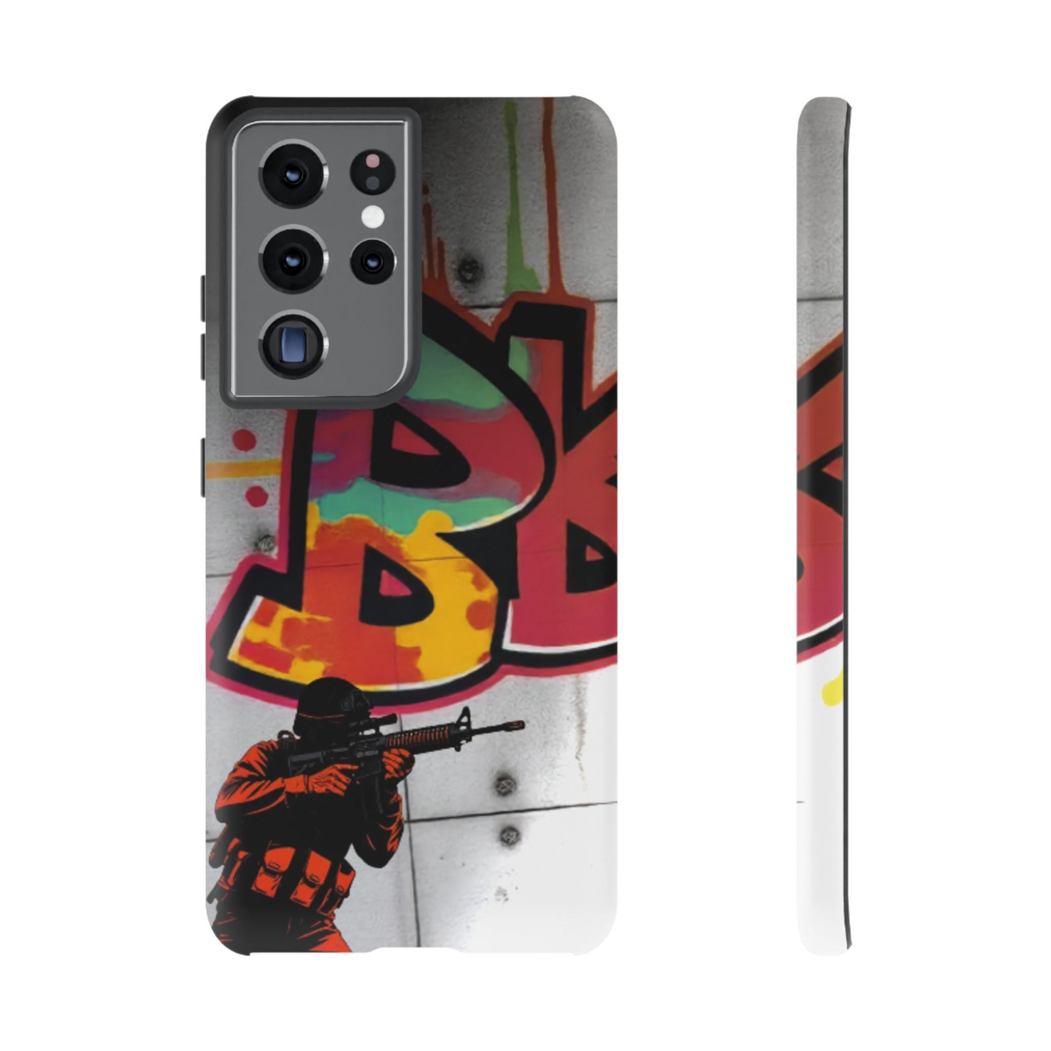 Graffiti Soldier Phone Case | Urban Street Art iPhone Case
