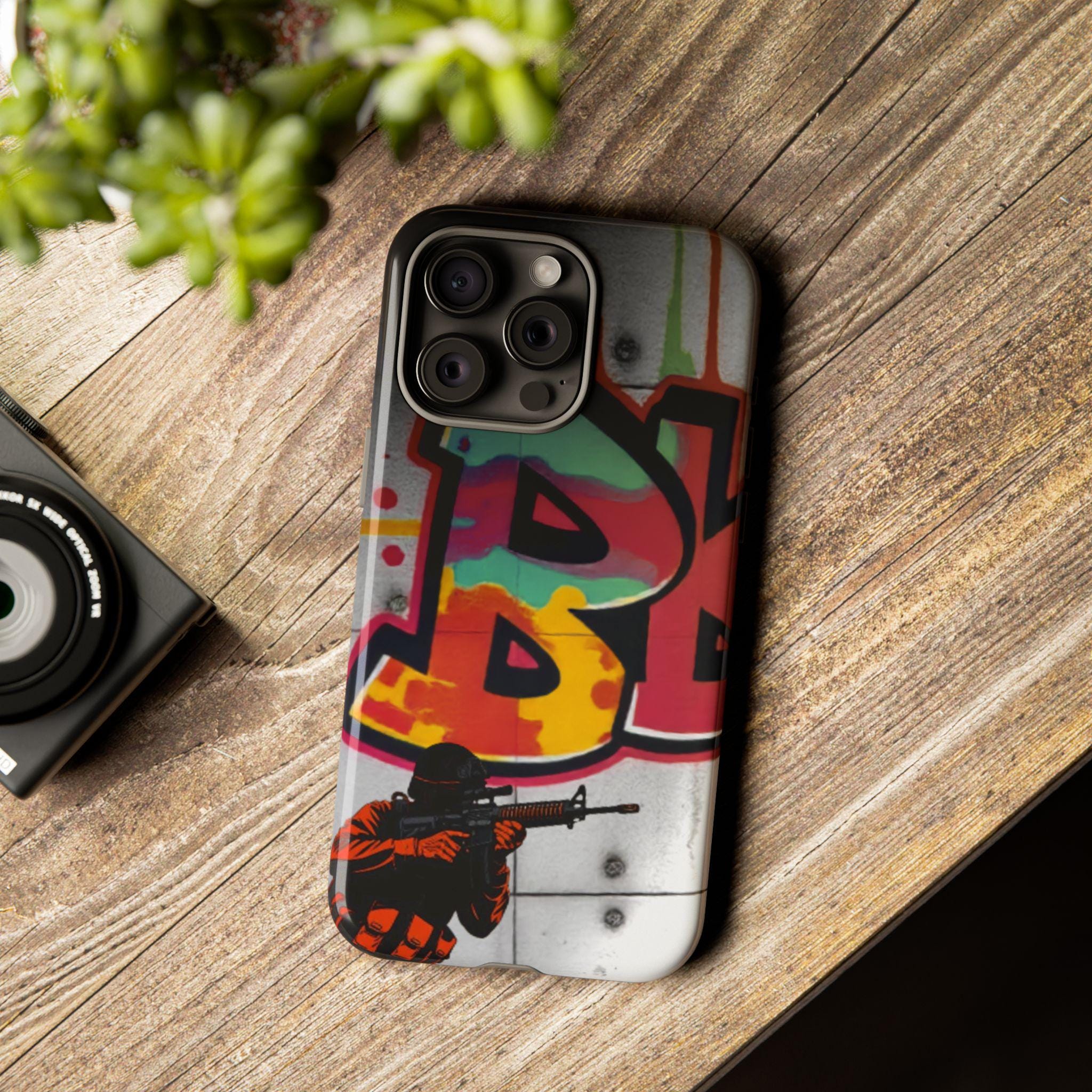 Graffiti Soldier Phone Case | Urban Street Art iPhone Case