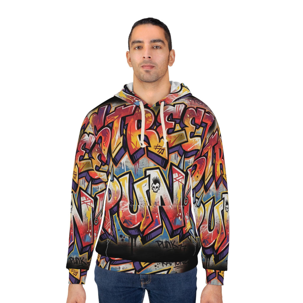 Street Punk Graffiti Hoodie | All-Over Print