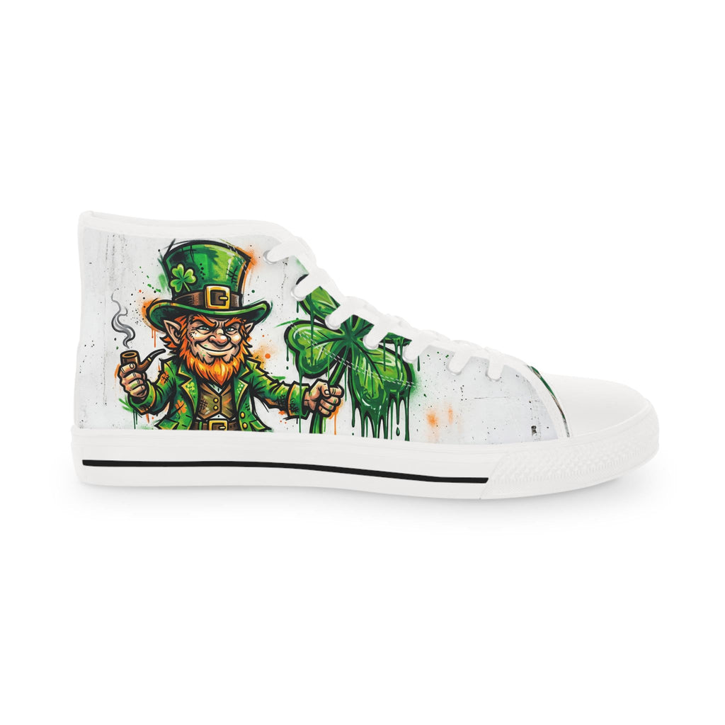 Leprechaun and Shamrock High Top Sneakers