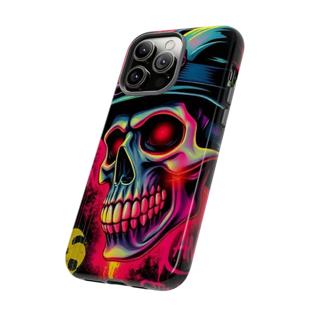 Glowing Red Soldier Skull with Hat phone case | Tough Cases