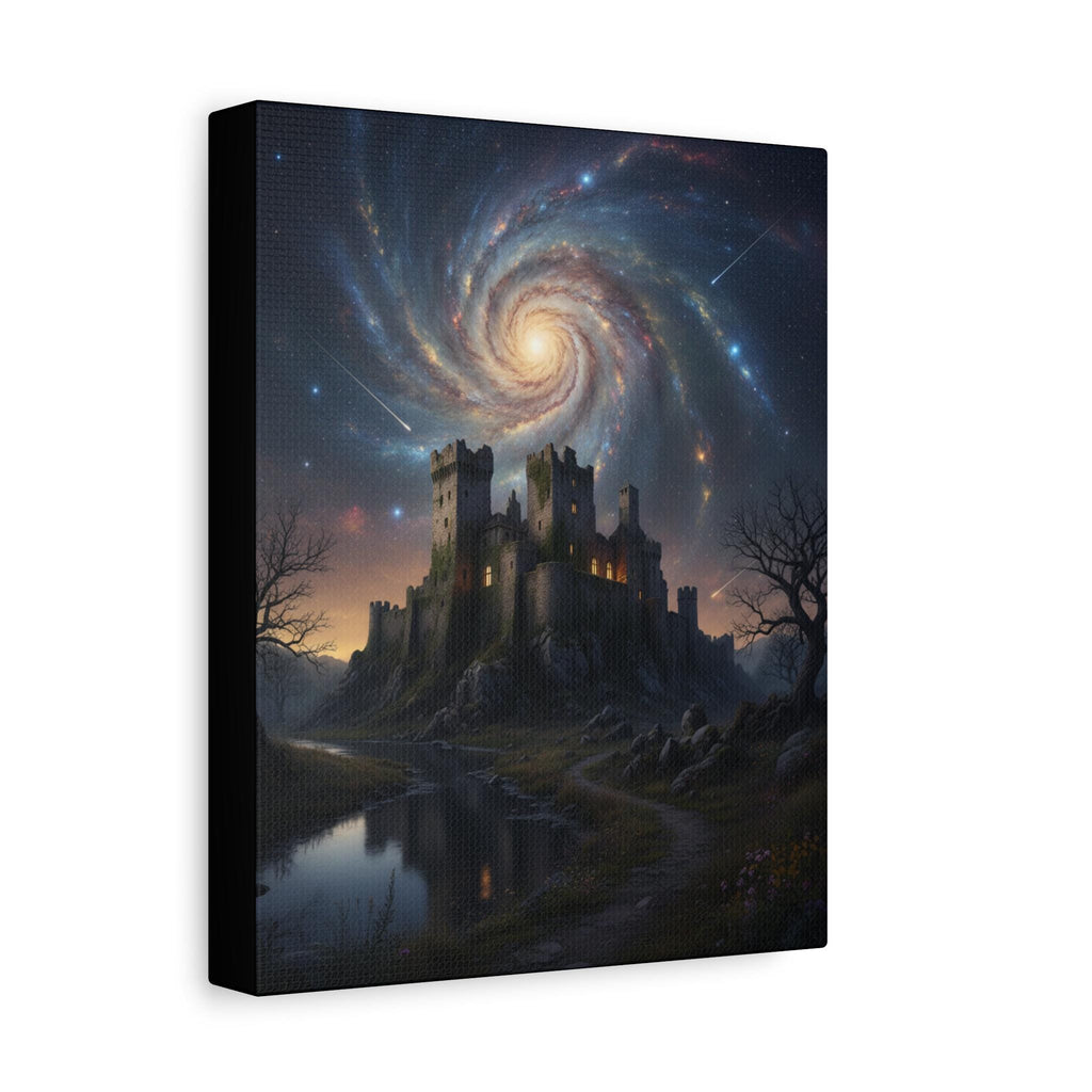 Swirling Galaxy Castle Canvas