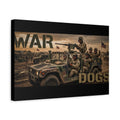 War Dogs Military Jeep Canvas