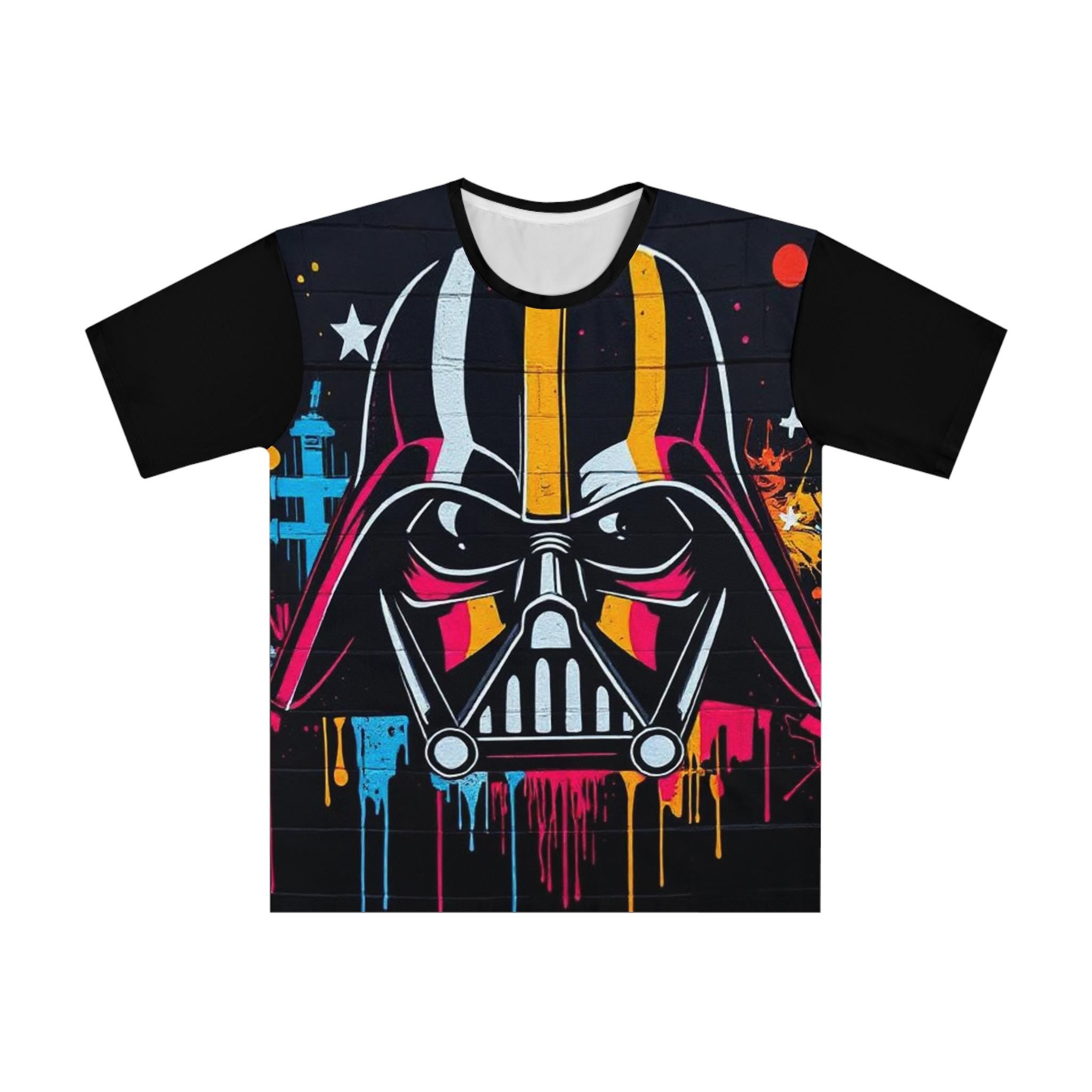 Neon Darth Vader Mask T-Shirt | All-Over Print