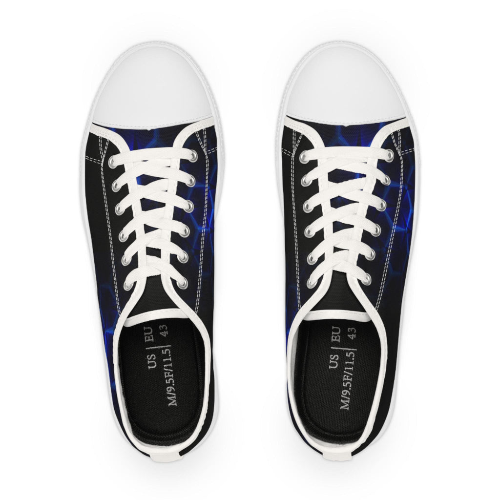 Blue Hexagon Circuit Sneakers | Low Top Sneakers