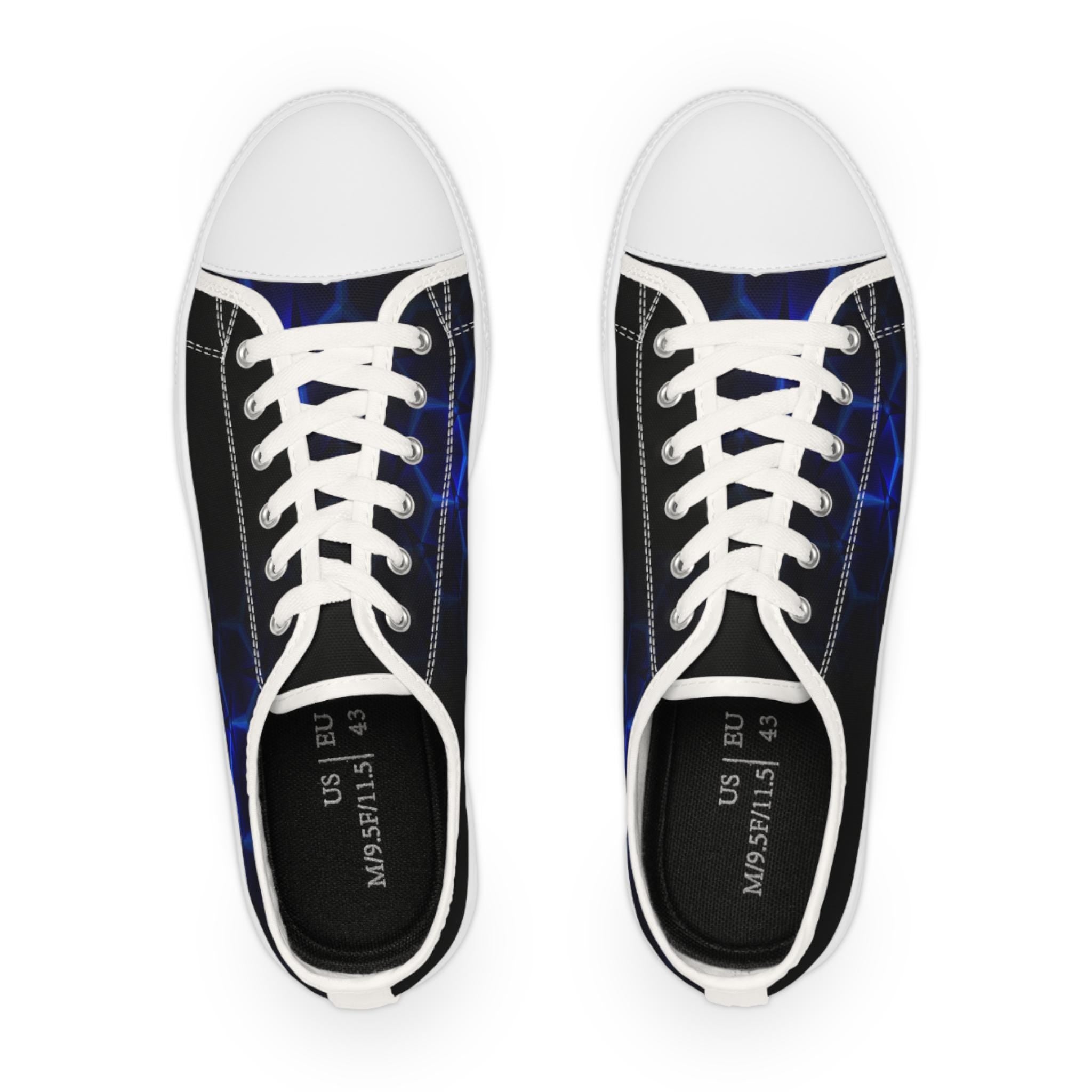 Blue Hexagon Circuit Sneakers | Low Top Sneakers