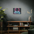 Neon Portrait "DRONE FOOTAGE" Canvas