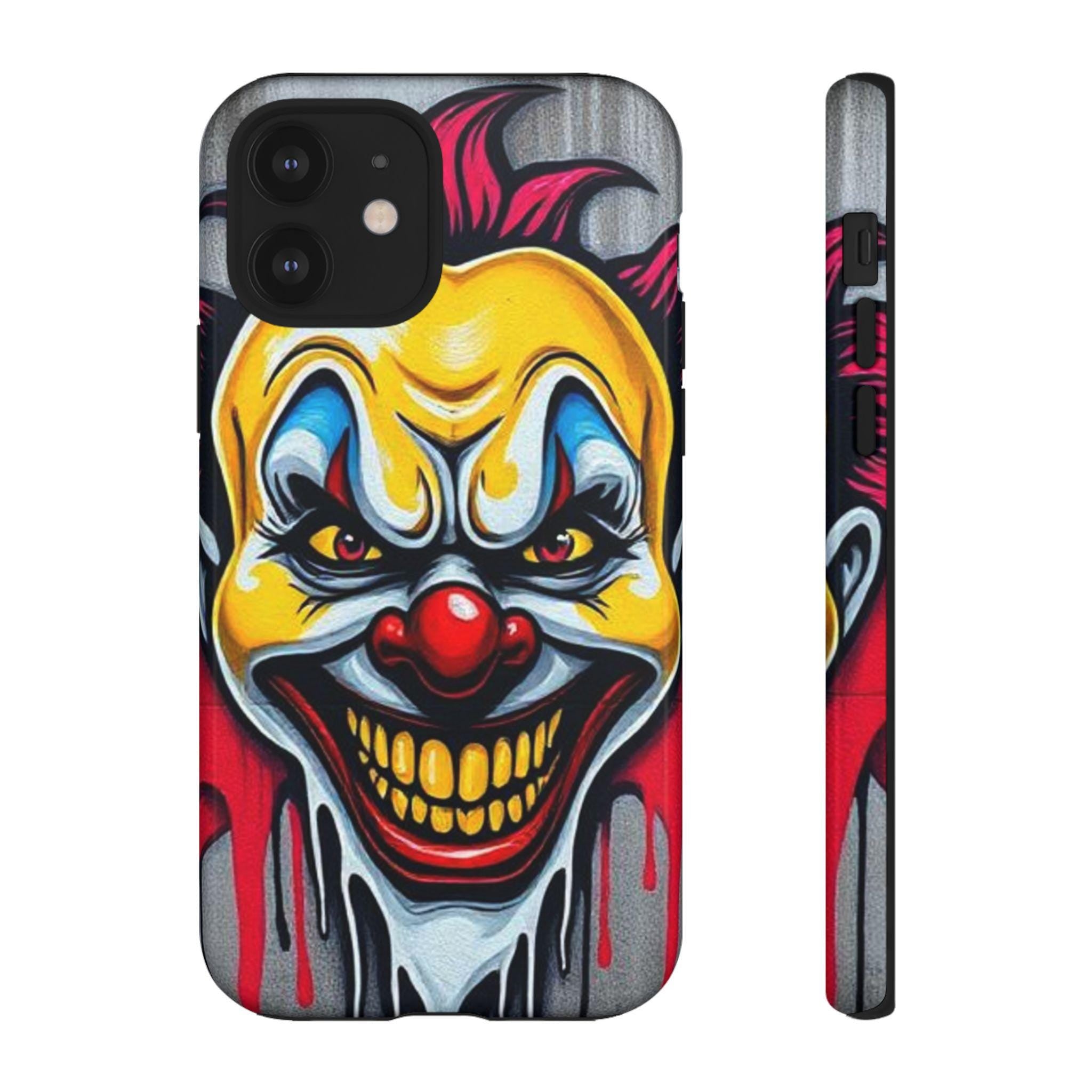 Creepy Grinning Clown Phone Case | Tough Case