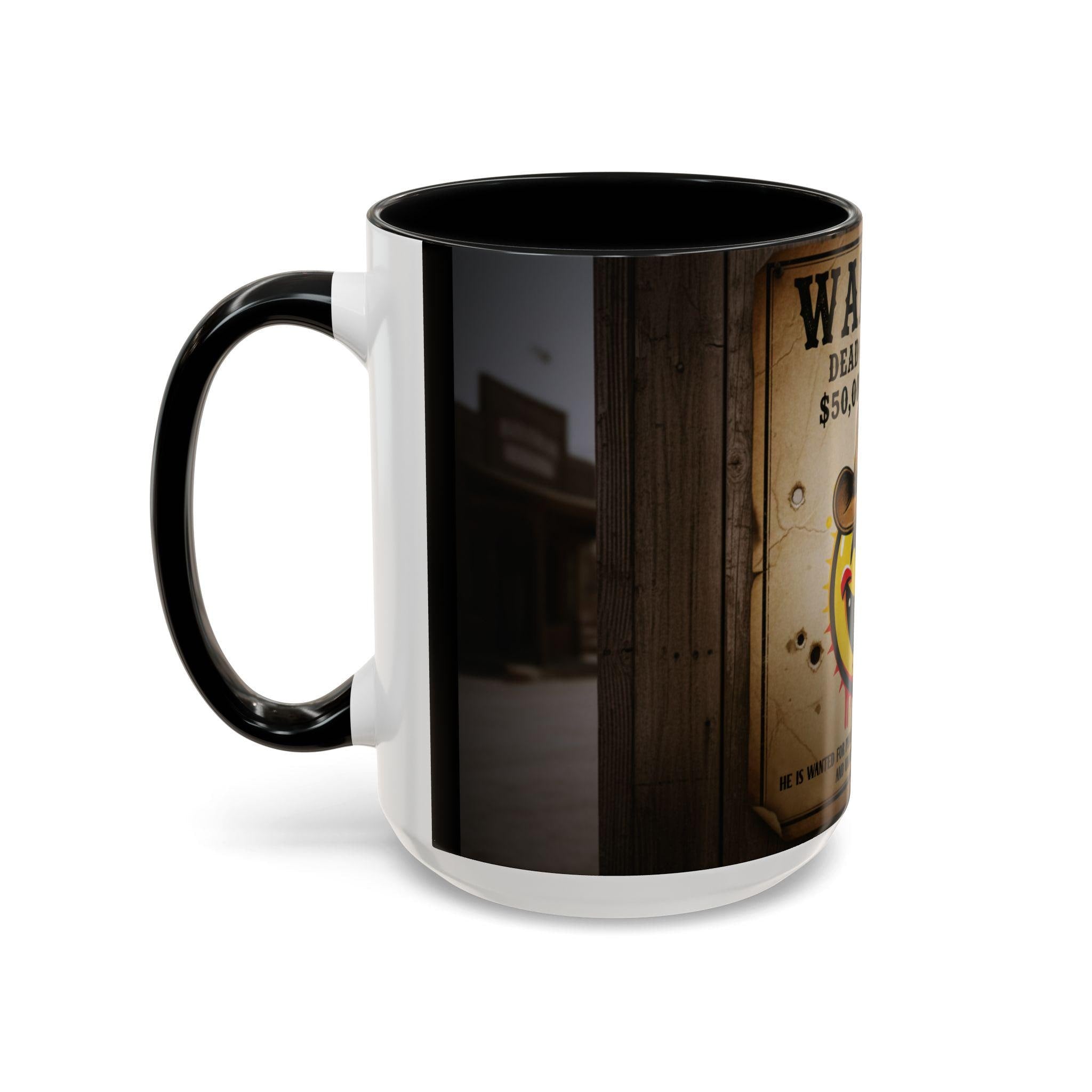 Wanted Smiley Cowboy Poster Accent Coffee Mug | 11oz or 15oz