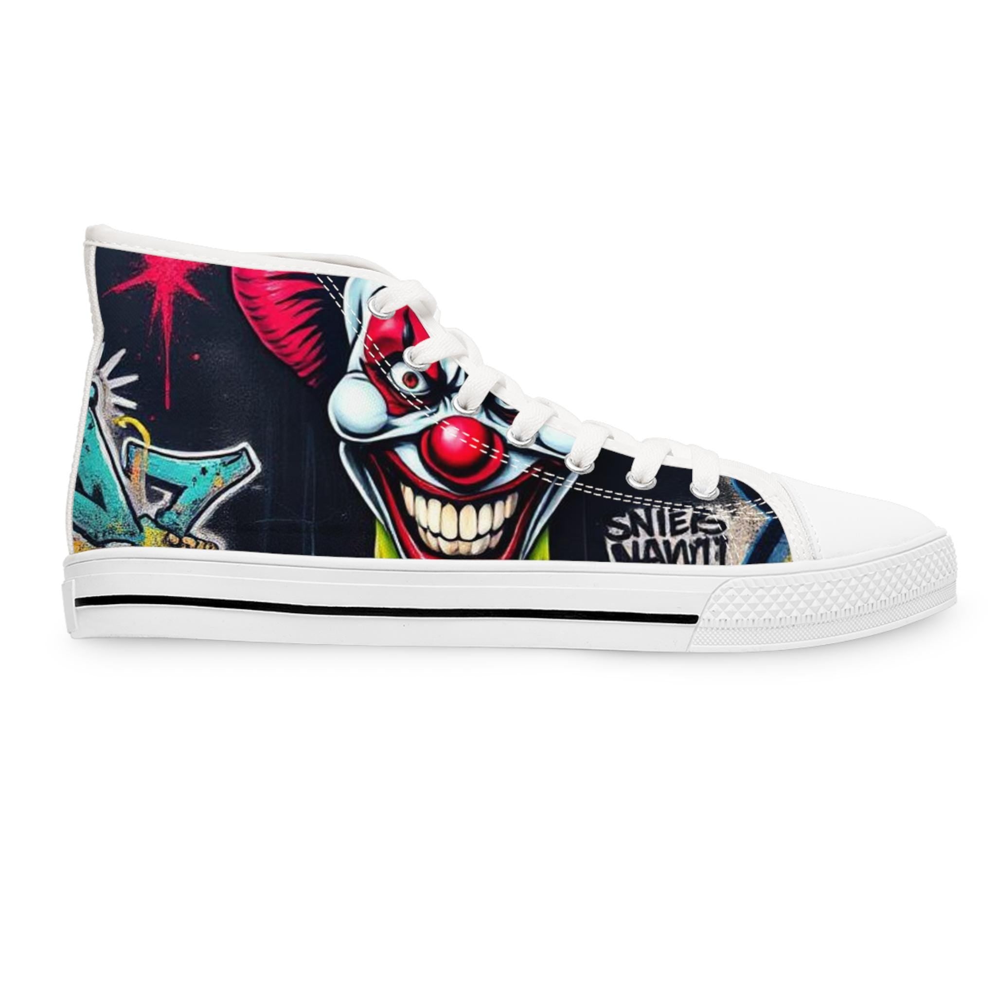 Evil Clown Women's High Top Sneakers