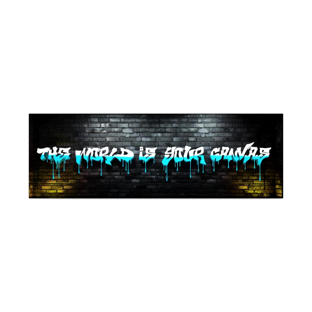 Graffiti "The World Is Yours" Matte Canvas