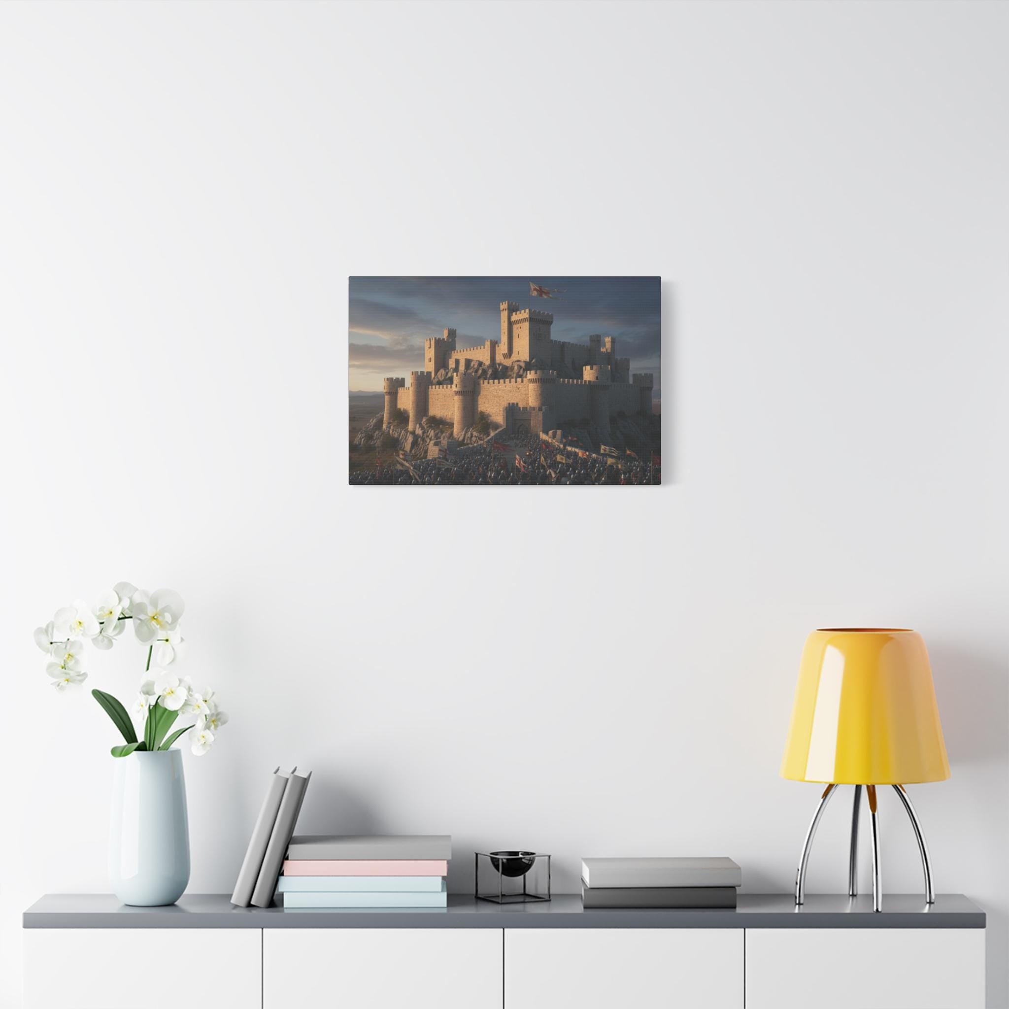 Medieval Castle Siege Matte Canvas