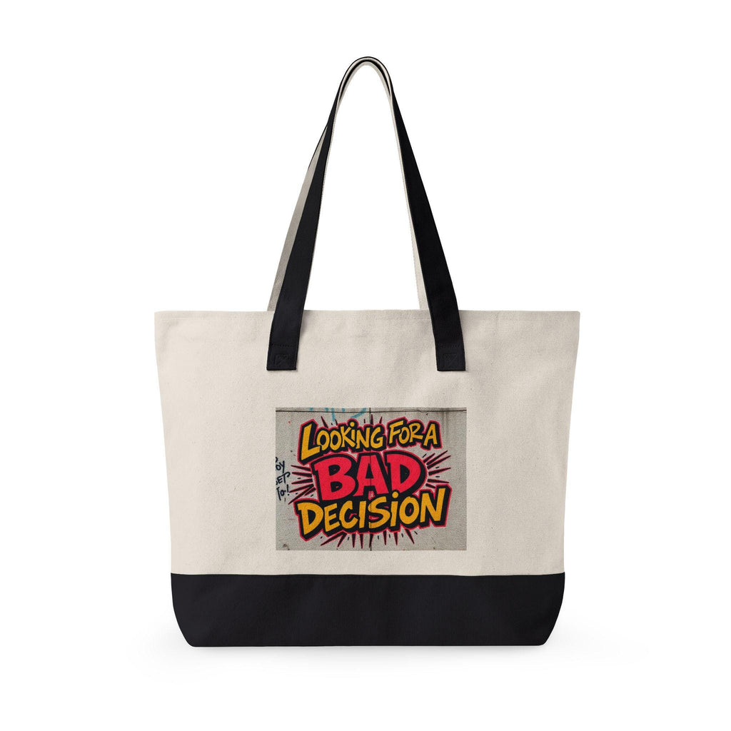 Looking for a Bad Decision Tote Bag | Comic Pop Art Quote