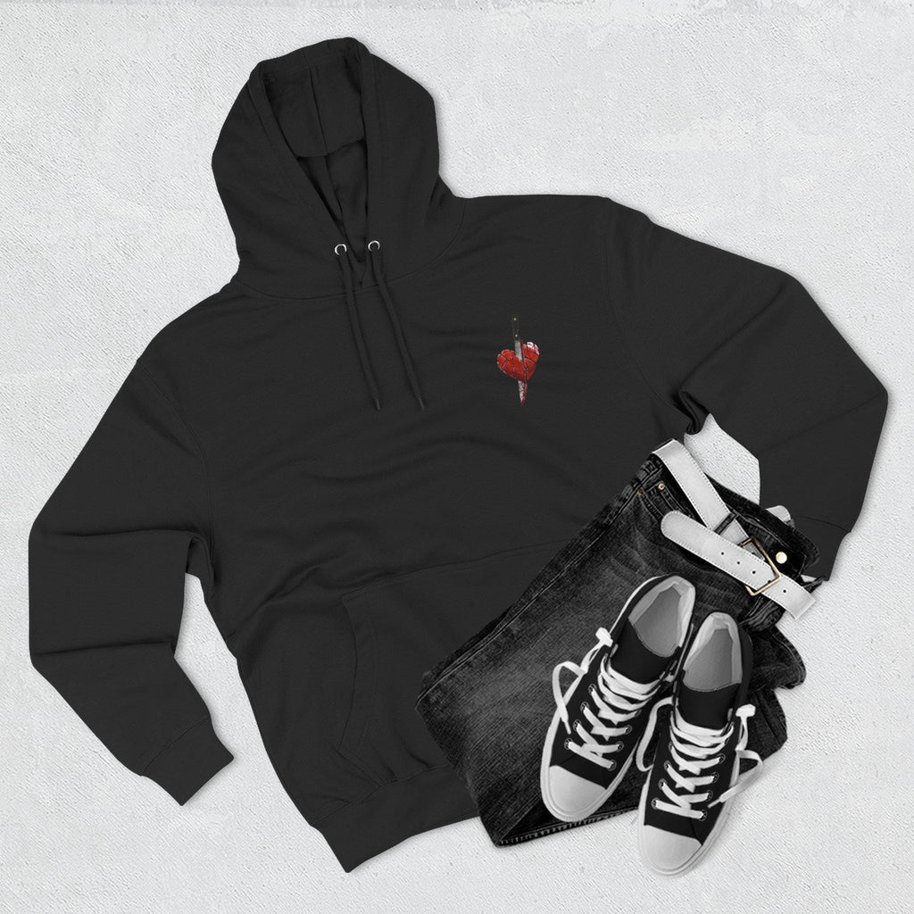 If You Love Her Chase Her Hoodie | Heart Portrait Back Print