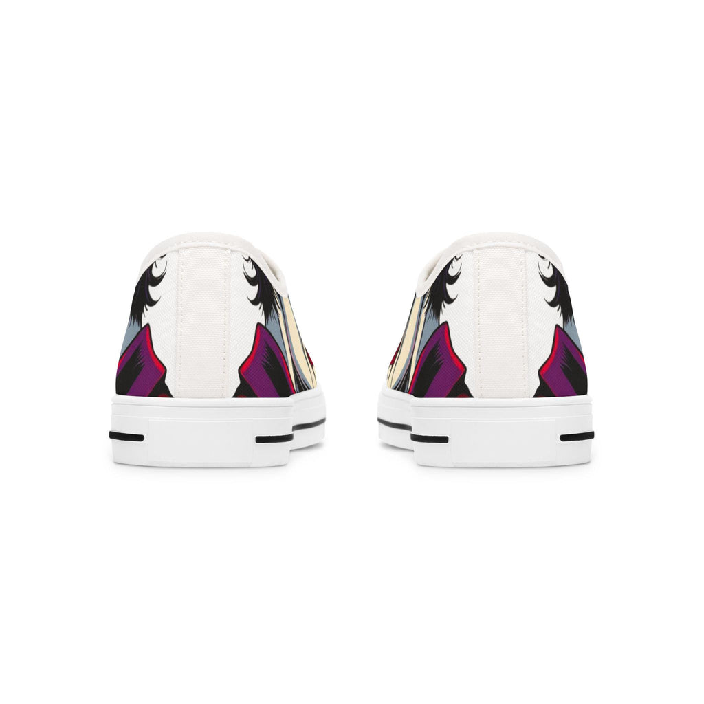 Joker Portrait Women's Low Top Sneakers | Comic Villain Art