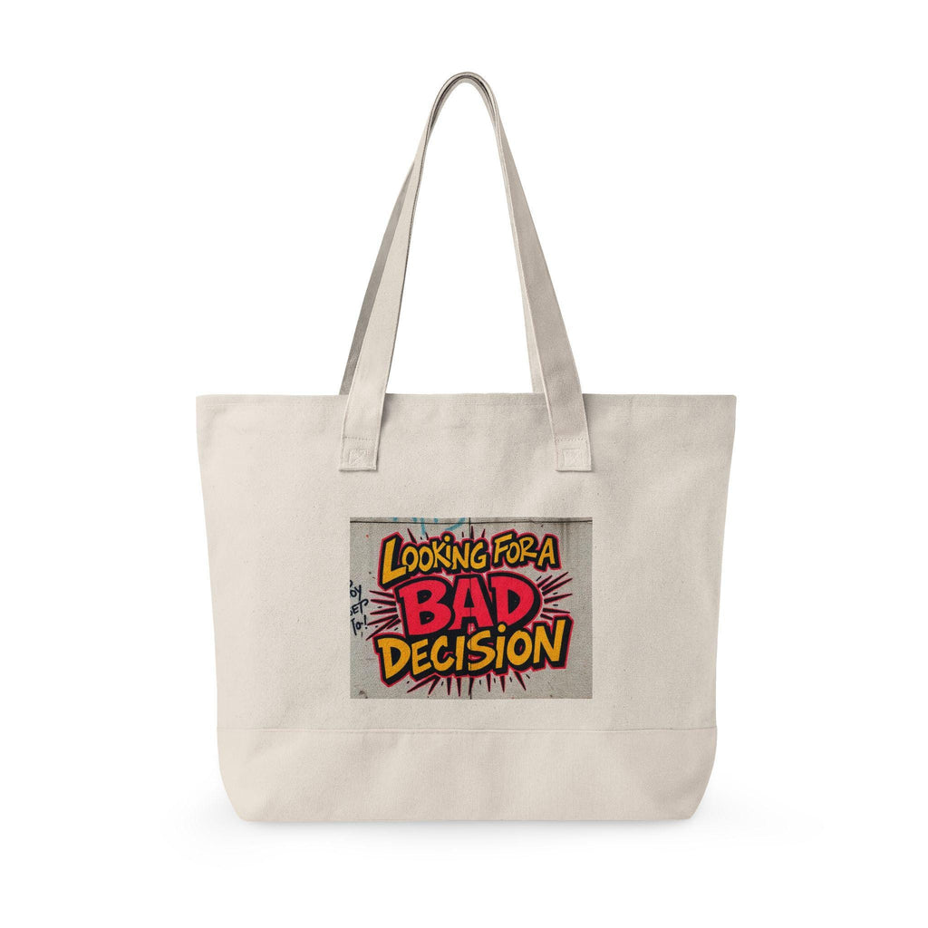 Looking for a Bad Decision Tote Bag | Comic Pop Art Quote