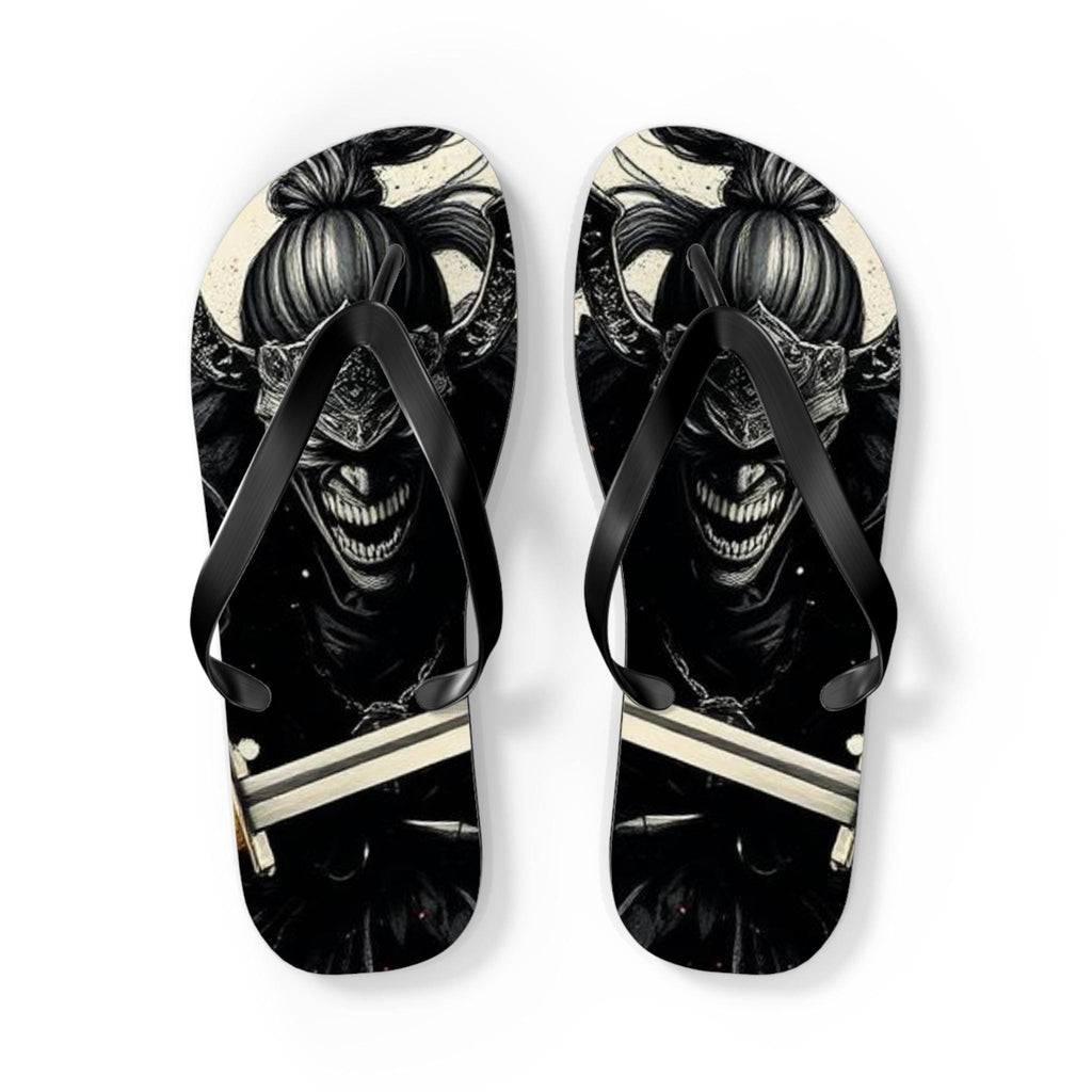 Creepy Clown Skull Flip Flops | Gothic Horror Summer Sandals