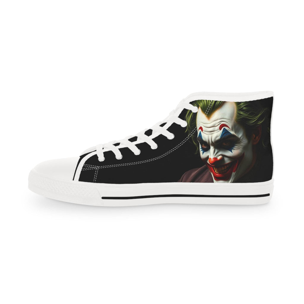 Creepy Clown Face High Top Sneakers | Horror Joker Style